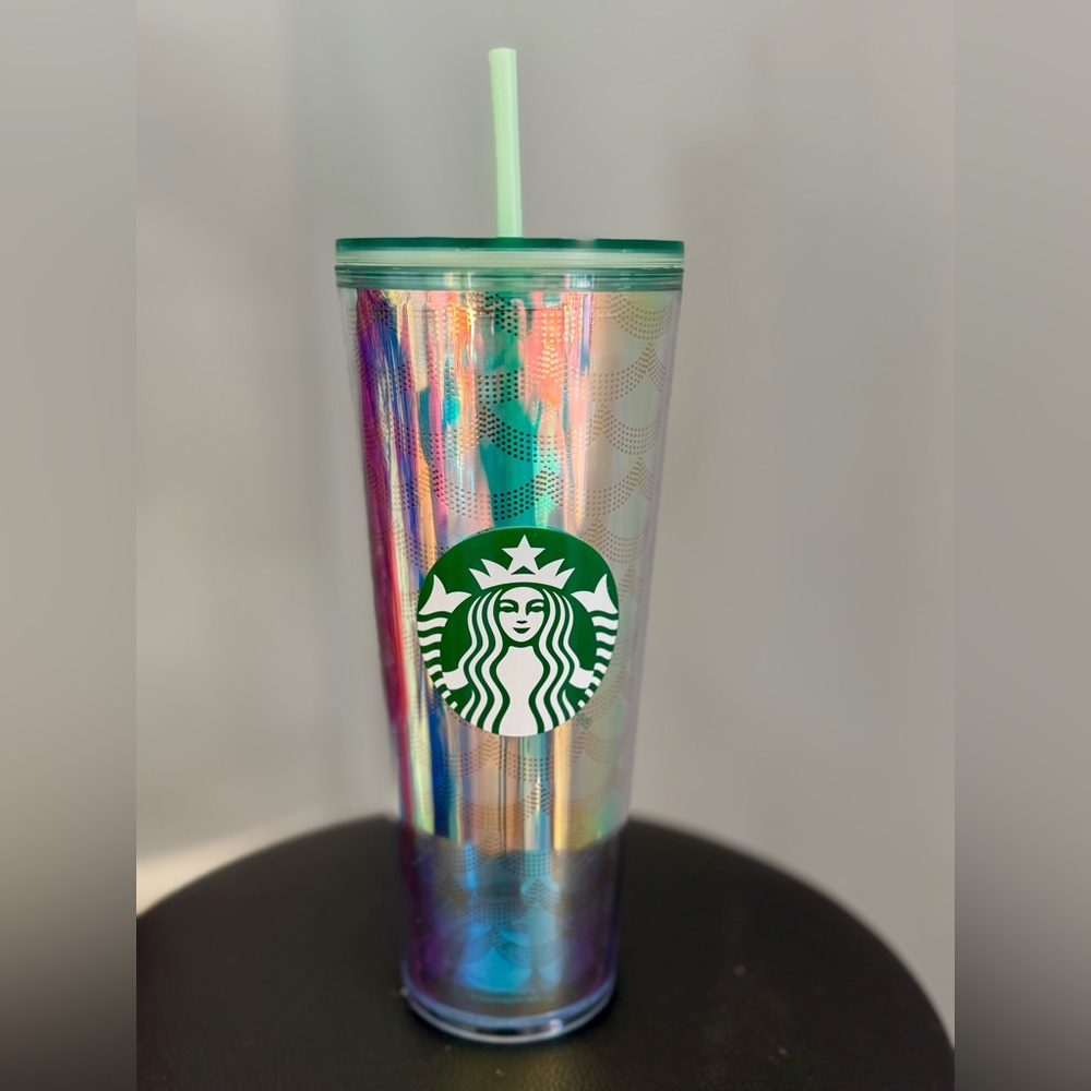 Starbucks Tumbler Mermaid 24 oz Iridescent Siren Scales Venti Cold Cup